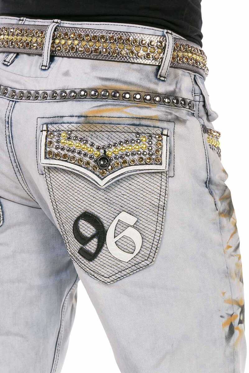 CD733 Men's Comfortable Jeans in an Extravagant Look