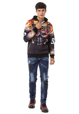 CD783 Men's Slim Fit Jeans – Denim with paint splatters