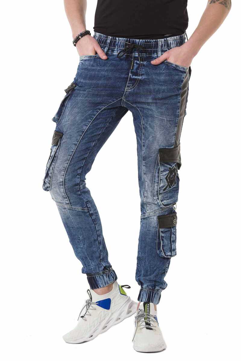 CD790 men's straight jeans in a designer look