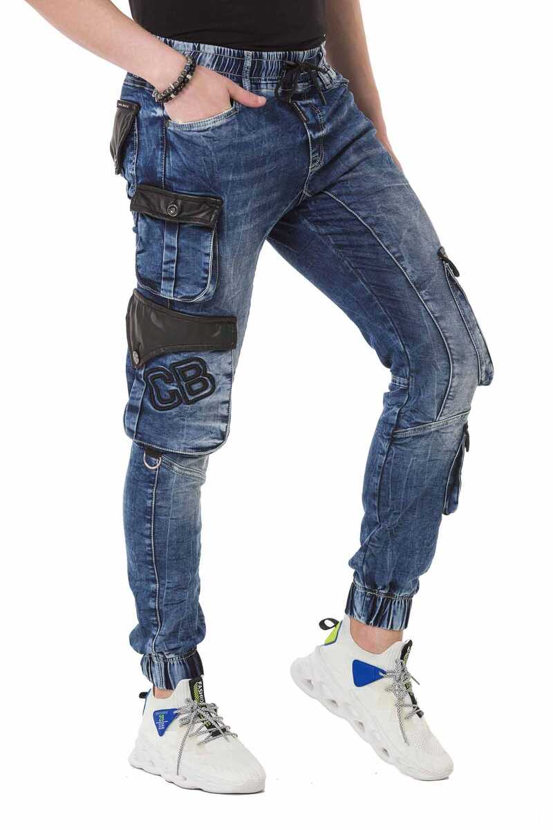 CD790 men's straight jeans in a designer look