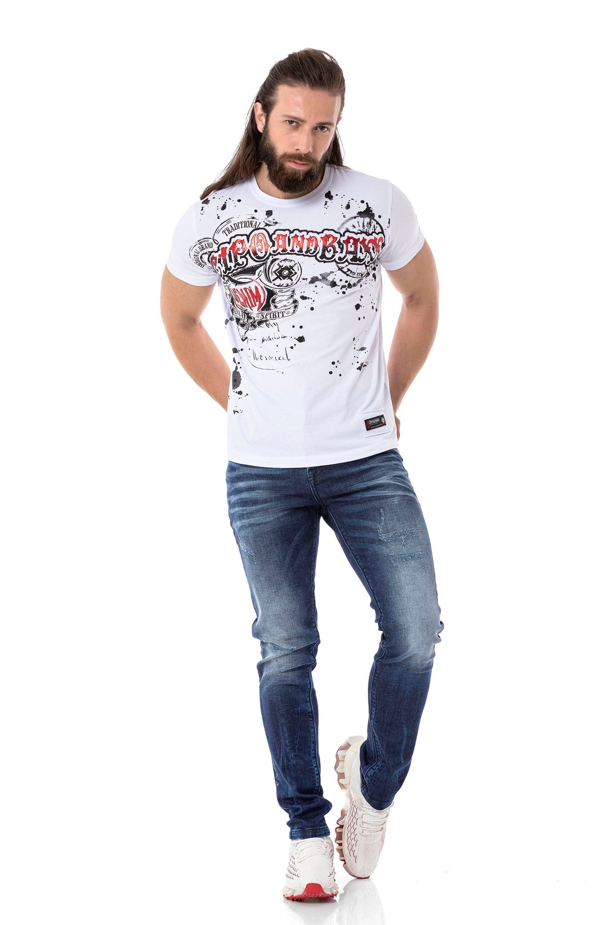 CD806 men's straight fit jeans