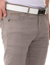 CD841 Men's fabric trousers in a fashionable slim fit cut
