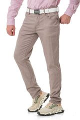 CD841 Men's fabric trousers in a fashionable slim fit cut