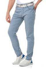 CD841 Men's fabric trousers in a fashionable slim fit cut