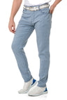CD841 Men's fabric trousers in a fashionable slim fit cut