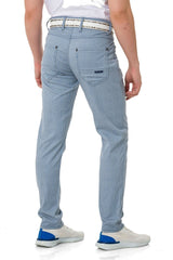 CD841 Men's fabric trousers in a fashionable slim fit cut