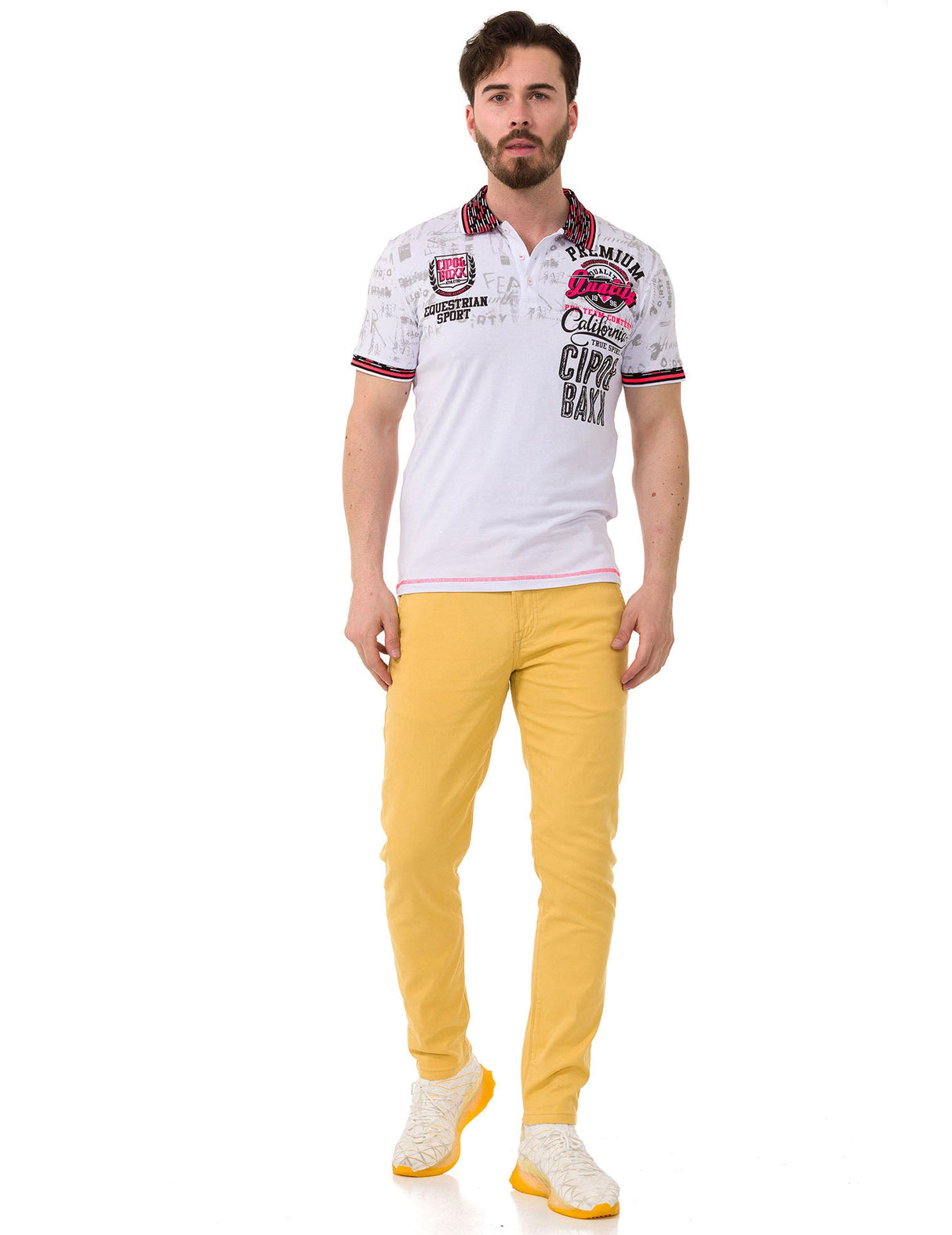 CD842 Men's Jeans – Stylish Regular Fit Denim with striking details