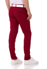 CD842-W Men's fabric trousers in a fashionable slim fit cut