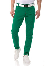 CD842-W Men's fabric trousers in a fashionable slim fit cut
