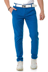 CD842-W Men's fabric trousers in a fashionable slim fit cut
