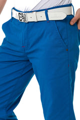 CD842-W Men's fabric trousers in a fashionable slim fit cut