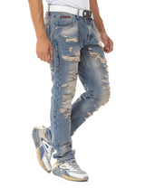 CD843 Men's Jeans Casual style with used look