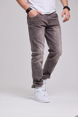 CD860 Men's Jeans – Straight Fit in Teal and Brown