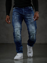 CD876 Men's Jeans - Stylish Straight Fit with Comfort