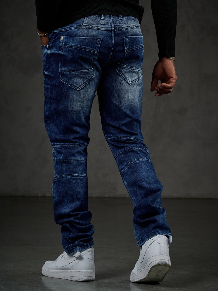 CD876 Men's Jeans - Stylish Straight Fit with Comfort