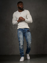 CD899 Men's Slim Fit Jeans – Stylish & Comfortable