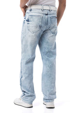 CD903 Baggy fit jeans with zipper