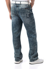 CD903 Baggy fit jeans with zipper
