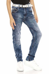 CDK104 BLUE BOYS' JEANS REGULAR FIT
