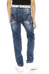 CDK104 BLUE BOYS' JEANS REGULAR FIT