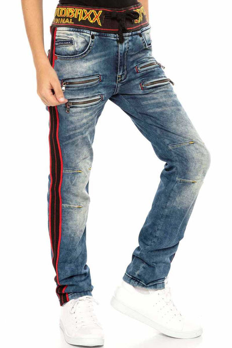 CDK106 BLUE BOYS' JEANS REGULAR FIT
