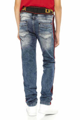CDK106 BLUE BOYS' JEANS REGULAR FIT