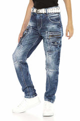 CDK107 BLUE BOYS' JEANS REGULAR FIT