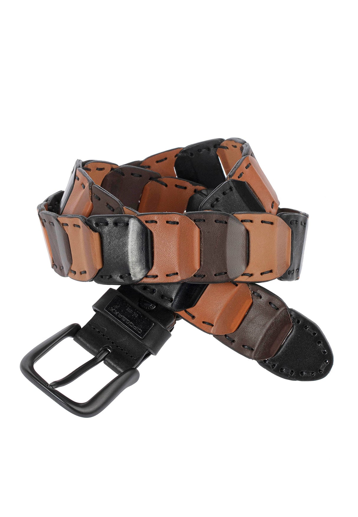 CG104 Men's Leather Belt in Unusual Design