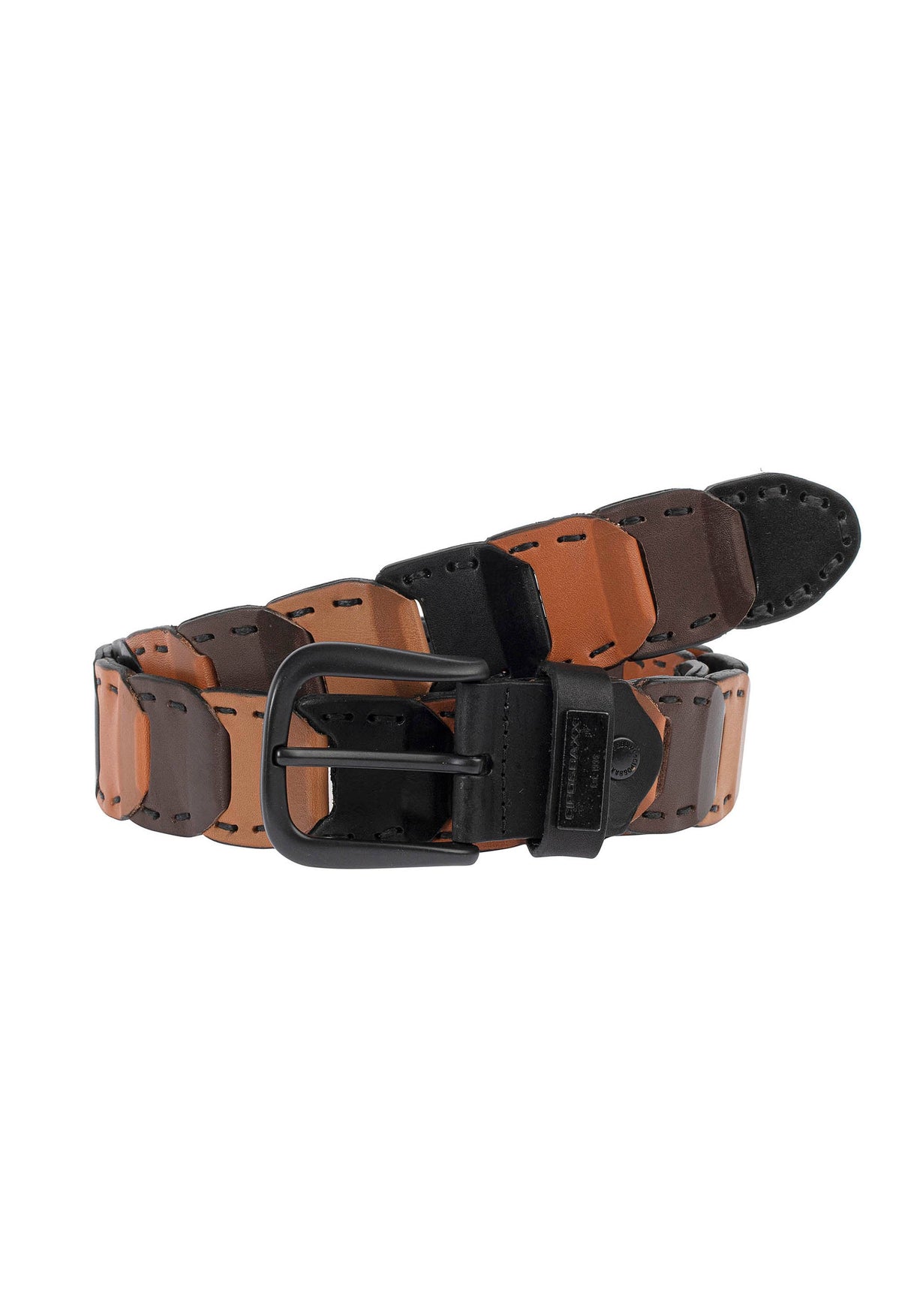 CG104 Men's Leather Belt in Unusual Design