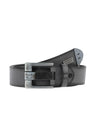 CG106 Men's designer leather belt in an elegant look with metal patch