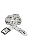 CG132 Men's Leather Belt with Stylish Studded Pattern