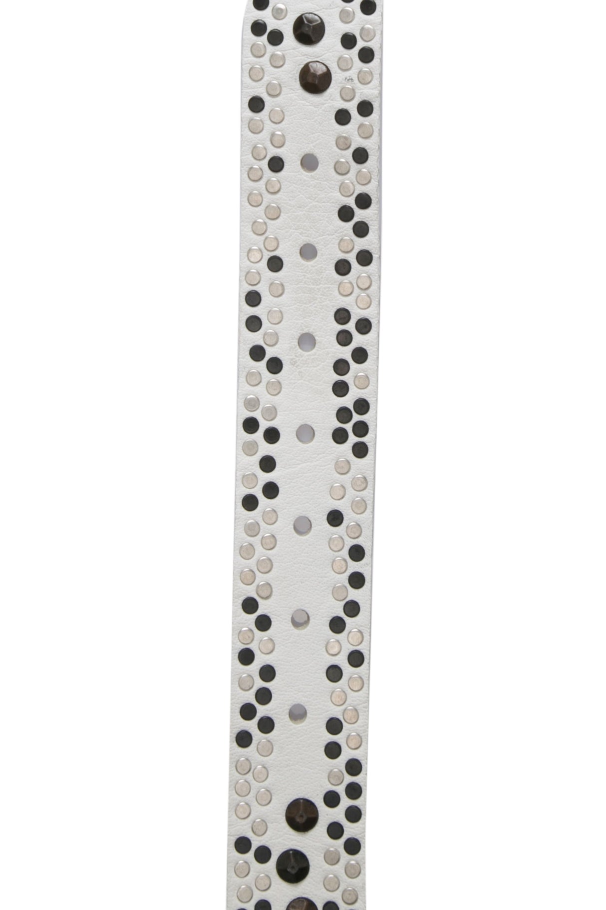 CG132 Men's Leather Belt with Stylish Studded Pattern