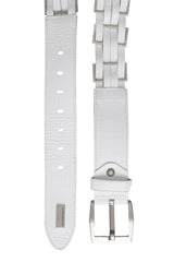 CG144 Men's Leather Belt with Fashionable Metal Elements