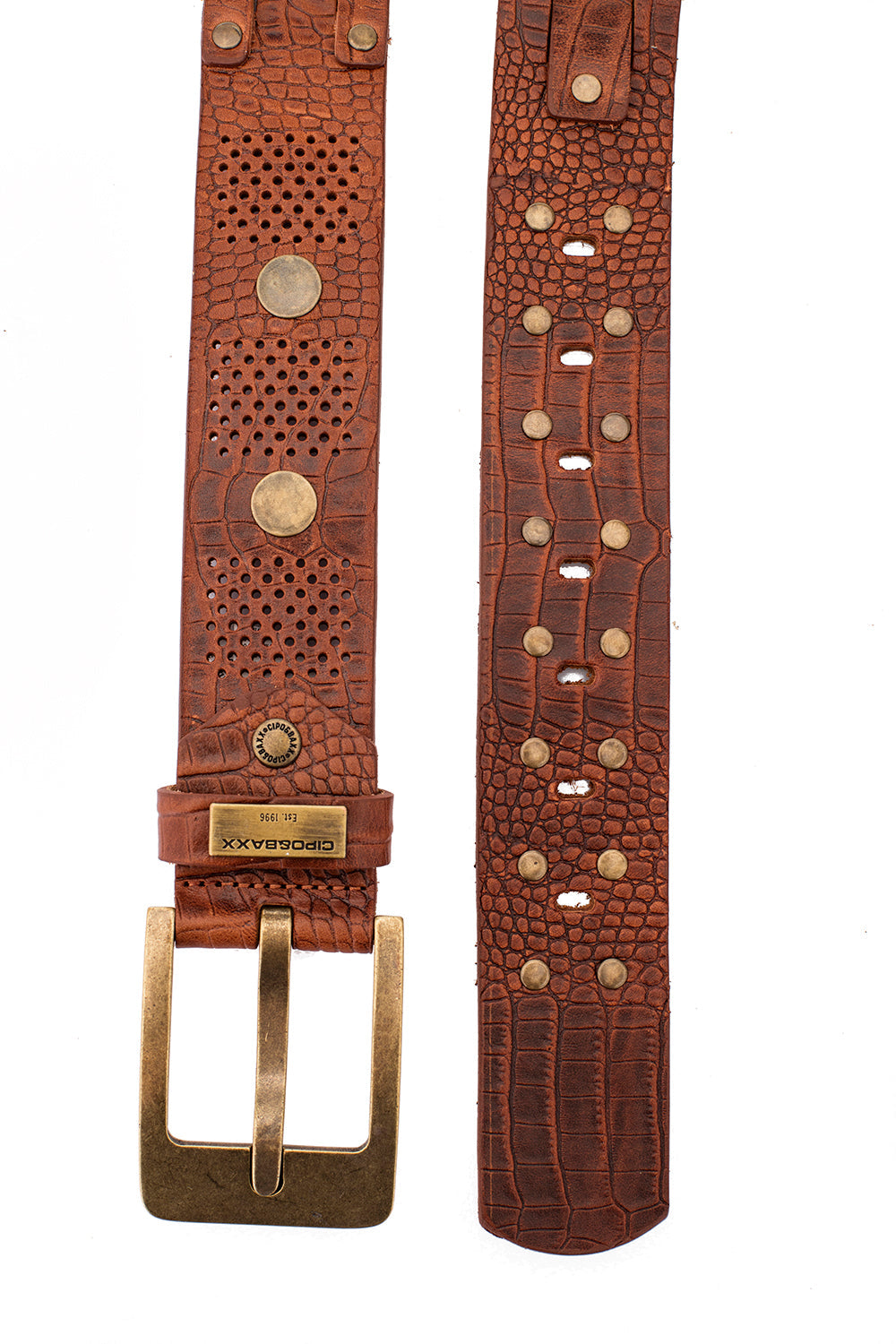 CG158 Men's leather belt with cool studs