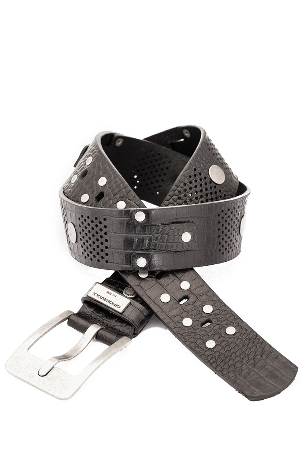 CG158 Men's leather belt with cool studs