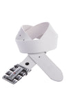CG160 Men's leather belt with striking buckle
