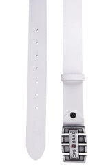 CG160 Men's leather belt with striking buckle