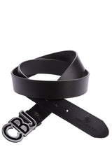 CG161 Men's leather belt with striking buckle