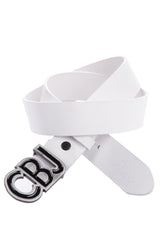 CG161 Men's leather belt with striking buckle
