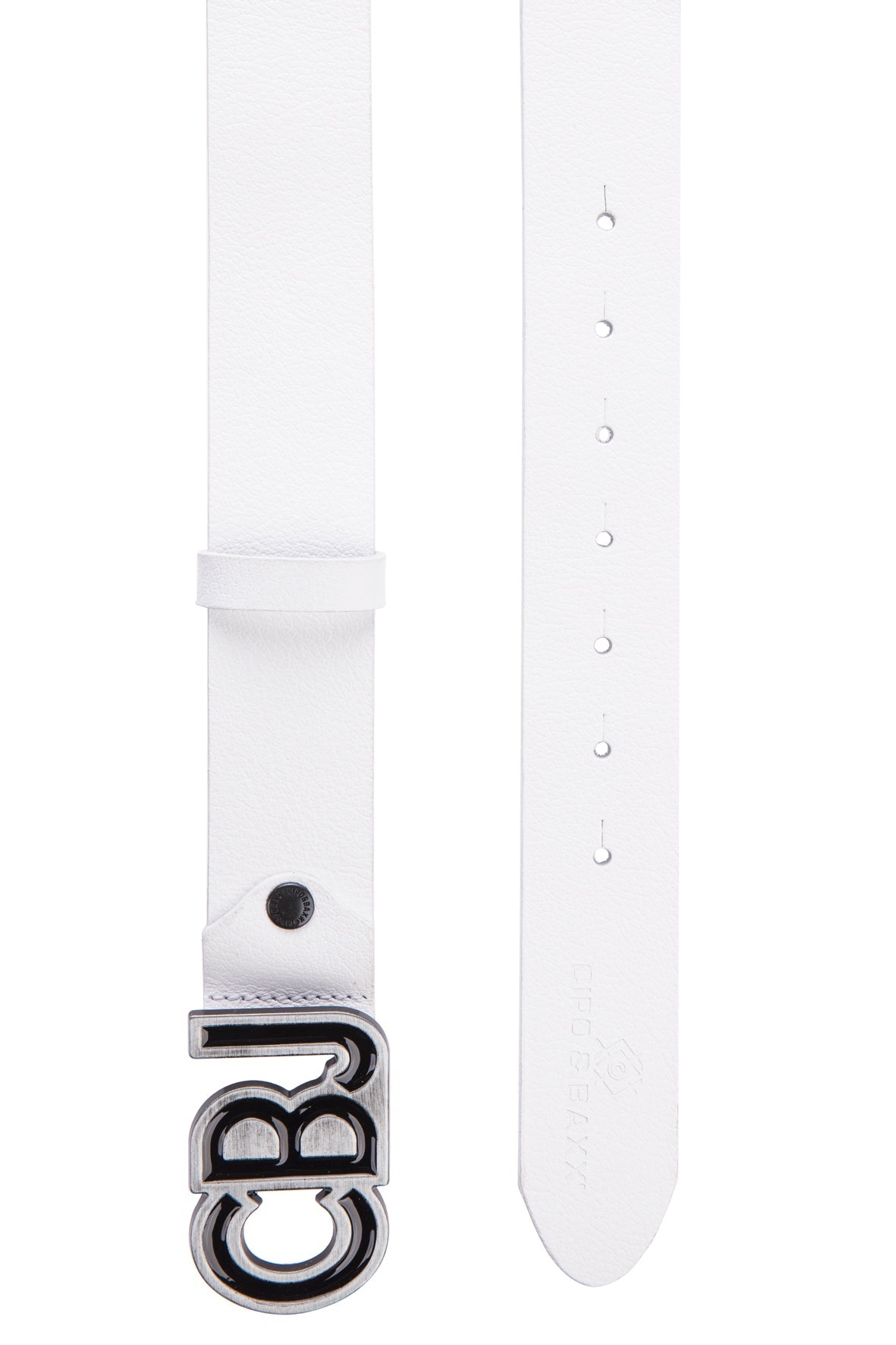 CG161 Men's leather belt with striking buckle