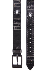 CG162 Men's leather belt with stylish studded details
