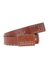 CG163 Men's leather belt with stud trim