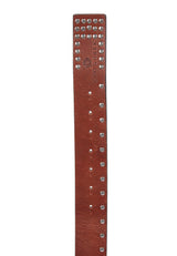 CG163 Men's leather belt with stud trim