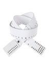 CG163 Men's leather belt with stud trim