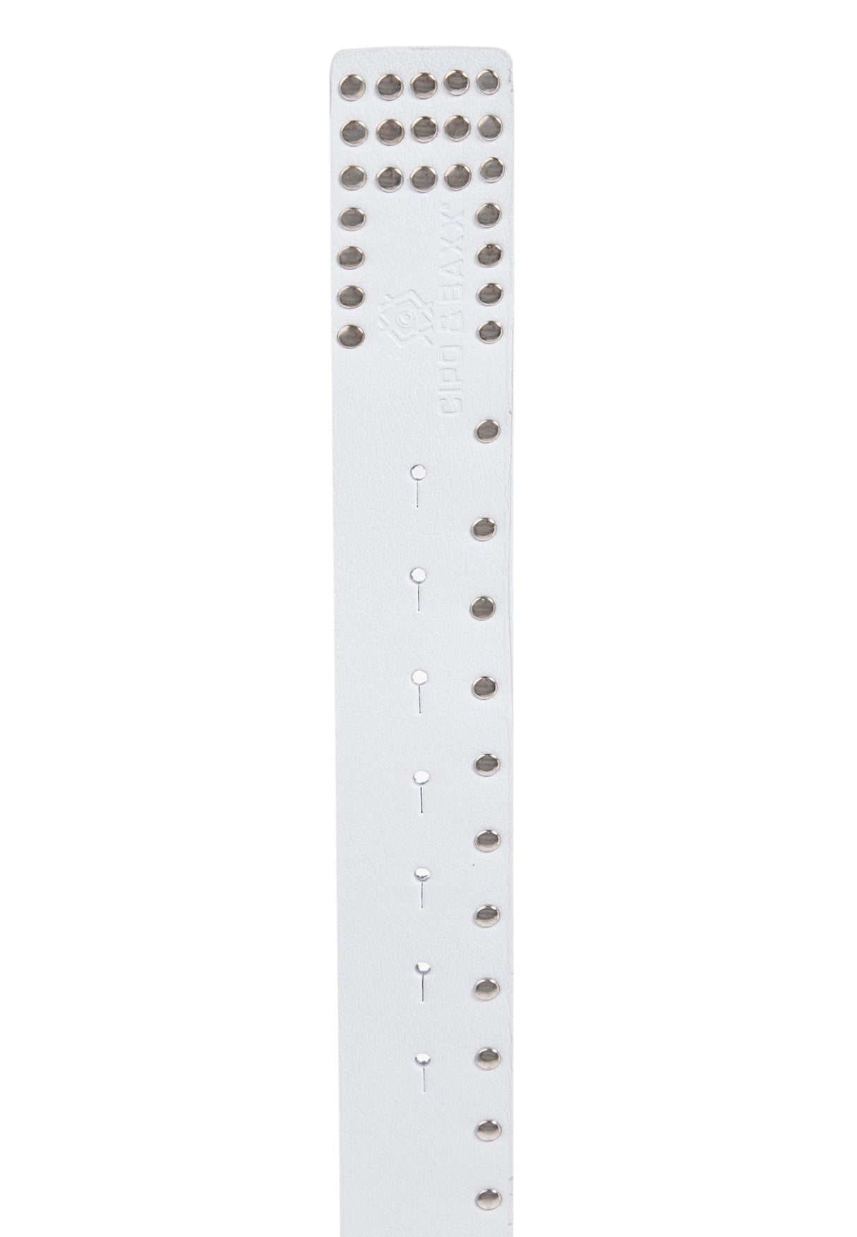CG163 Men's leather belt with stud trim