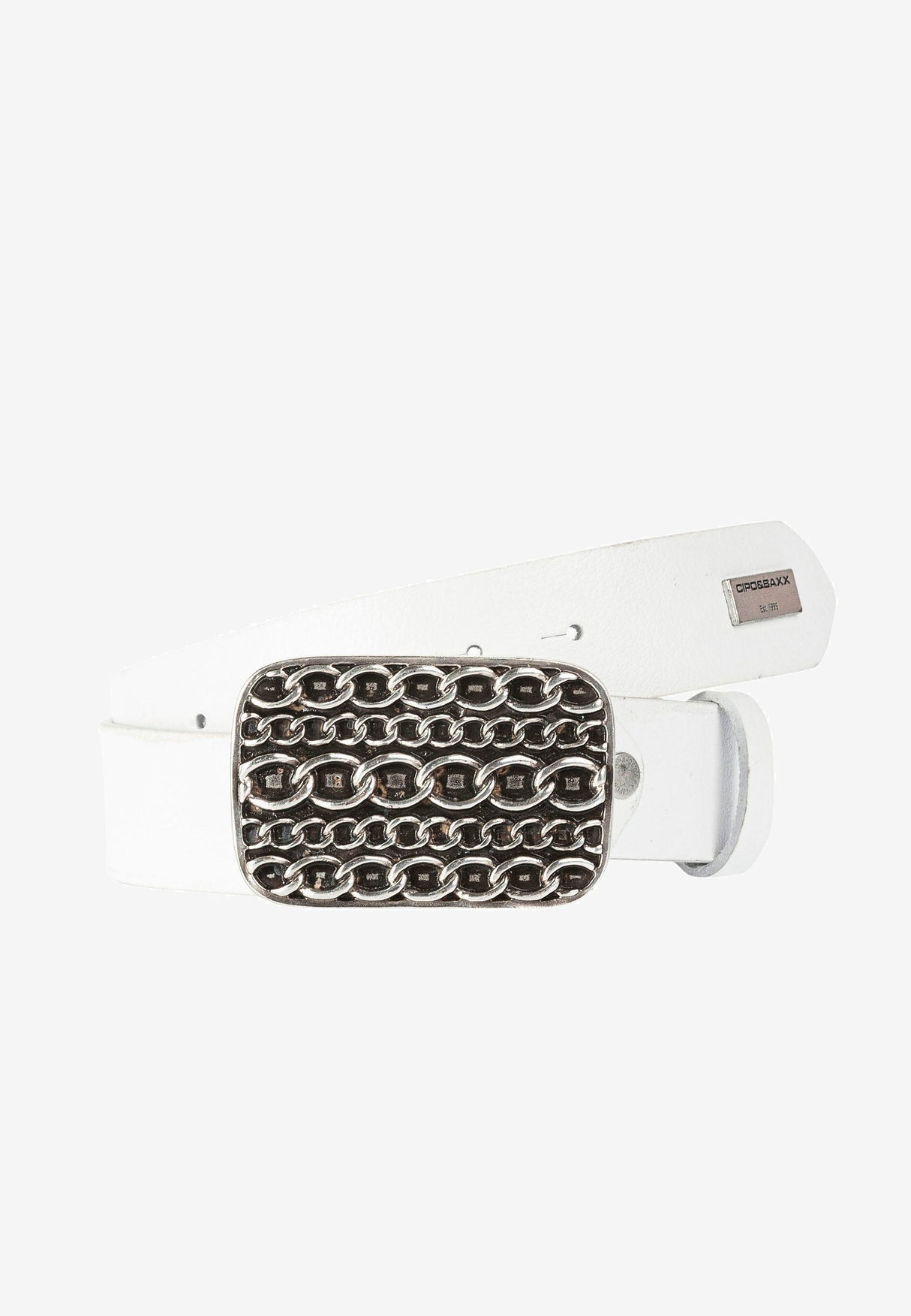 CG164 Men's leather belt with fashionable metal buckle