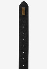 CG169 Men's leather belt with elaborate metal buckle