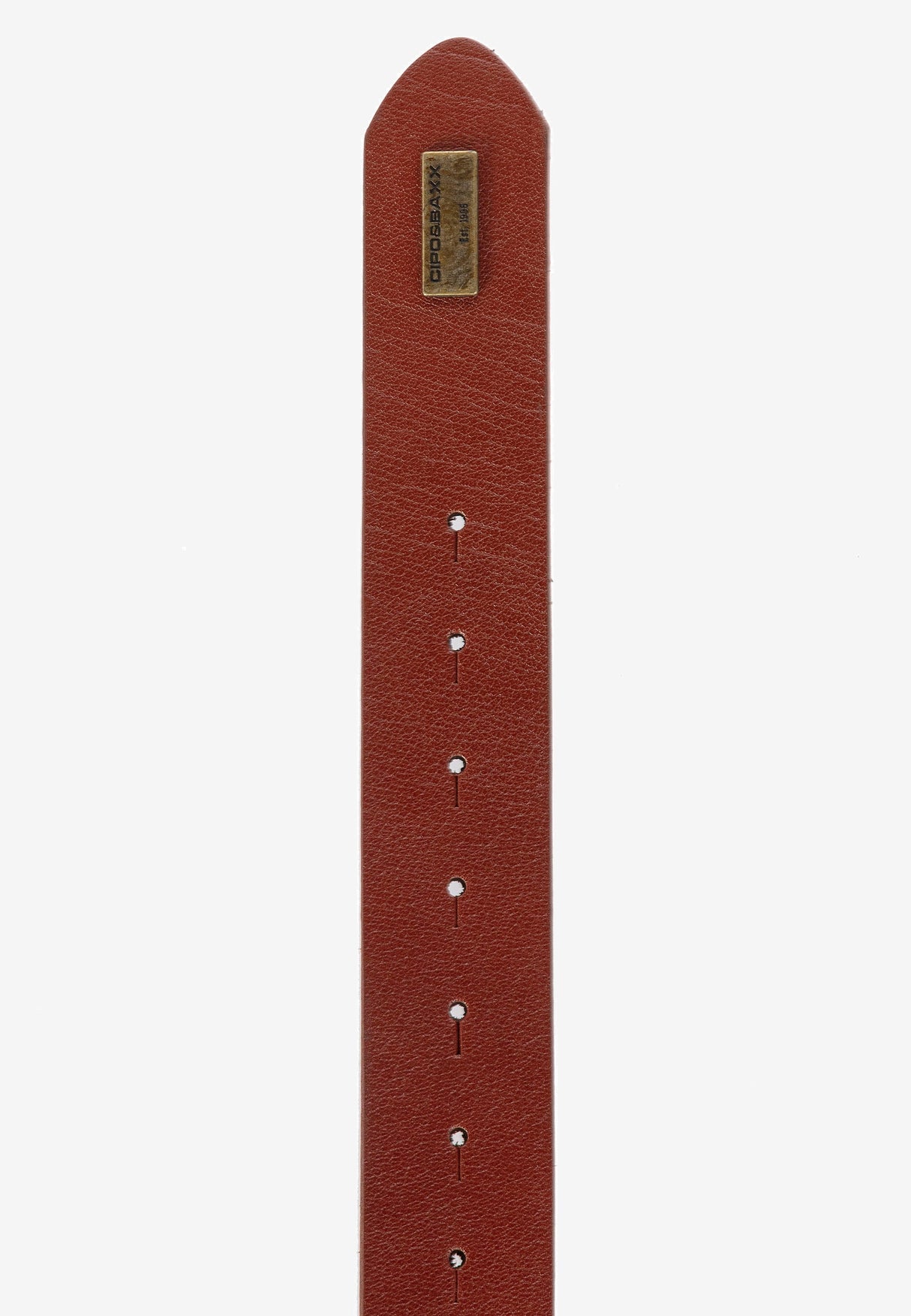CG169 Men's leather belt with elaborate metal buckle