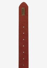 CG169 Men's leather belt with elaborate metal buckle