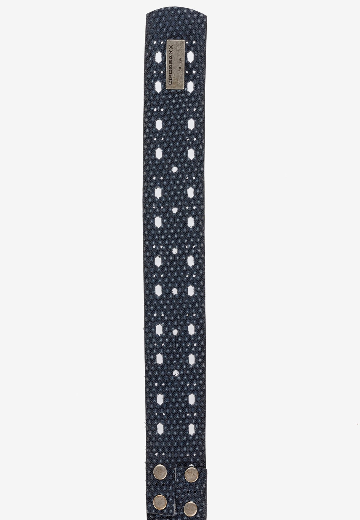 CG174 Men's leather belt in a futuristic look